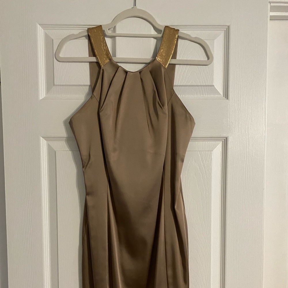 Calvin Klein Gold Sequin Cocktail Dress